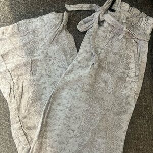 Tan/Gray Snake linen Pants